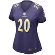 Ed Reed 20 Baltimore Ravens Women's Game Retired Player Jersey - Purple