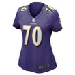Kevin Zeitler 70 Baltimore Ravens Women's Game Jersey - Purple