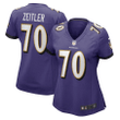 Kevin Zeitler 70 Baltimore Ravens Women's Game Jersey - Purple