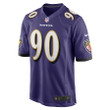 David Ojabo 90 Baltimore Ravens 2022 NFL Draft Pick Player Game Jersey - Purple