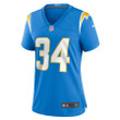 Larry Rountree III 34 Los Angeles Chargers Women's Player Game Jersey - Powder Blue