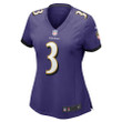 James Proche II 3 Baltimore Ravens Women's Team Game Player Jersey - Purple