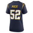 Khalil Mack 52 Los Angeles Chargers Women's Alternate Game Jersey - Navy