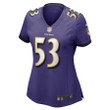 Del'Shawn Phillips 53 Baltimore Ravens Women's Game Player Jersey - Purple