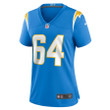Brenden Jaimes 64 Los Angeles Chargers Women's Game Jersey - Powder Blue
