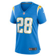 Isaiah Spiller 28 Los Angeles Chargers Women's Game Jersey - Powder Blue