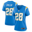Isaiah Spiller 28 Los Angeles Chargers Women's Game Jersey - Powder Blue