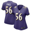 Josh Bynes 56 Baltimore Ravens Women's Game Jersey - Purple