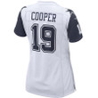 Amari Cooper 19 Dallas Cowboys Women's Alternate Game Jersey - White