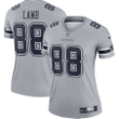 CeeDee Lamb 88 Dallas Cowboys Women's Inverted Legend Jersey - Gray