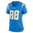 Tre McKitty 88 Los Angeles Chargers Women's Game Jersey - Powder Blue