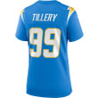Jerry Tillery 99 Los Angeles Chargers Women's Game Jersey - Powder Blue