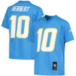 Justin Herbert 10 Los Angeles Chargers Youth Player Jersey - Powder Blue