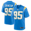 Christian Covington 95 Los Angeles Chargers Game Jersey - Powder Blue