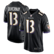 Devin Duvernay 13 Baltimore Ravens Game Player Jersey - Black