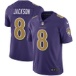 Lamar Jackson 8 Baltimore Ravens Color Rush Vapor Limited Jersey - Purple