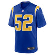Khalil Mack 52 Los Angeles Chargers Alternate Game Jersey - Royal