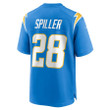 Isaiah Spiller 28 Los Angeles Chargers Game Jersey - Powder Blue
