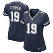 Amari Cooper 19 Dallas Cowboys Women's Game Team Jersey - Navy
