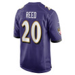 Ed Reed 20 Baltimore Ravens Retired Player Game Jersey - Purple