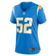 Khalil Mack 52 Los Angeles Chargers Women's Game Jersey - Powder Blue