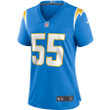 Junior Seau 55 Los Angeles Chargers Women's Game Retired Player Jersey - Powder Blue