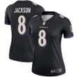 Lamar Jackson 8 Baltimore Ravens Women's Legend Team Jersey - Black