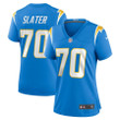 Rashawn Slater 70 Los Angeles Chargers Women's Game Jersey - Powder Blue