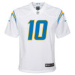 Justin Herbert 10 Los Angeles Chargers Youth Team Game Jersey - White