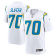 Rashawn Slater 70 Los Angeles Chargers Game Jersey - White