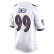 Odafe Oweh 99 Baltimore Ravens Game Jersey - White