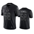 Penei Sewell 58 Detroit Lions Black Reflective Limited Jersey - Men