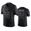Taylor Decker 68 Detroit Lions Black Reflective Limited Jersey - Men