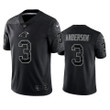 Robby Anderson 3 Carolina Panthers Black Reflective Limited Jersey - Men