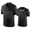 Derrick Brown 95 Carolina Panthers Black Reflective Limited Jersey - Men