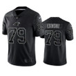 Ikem Ekwonu 79 Carolina Panthers Black Reflective Limited Jersey - Men