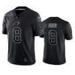 Jaycee Horn 8 Carolina Panthers Black Reflective Limited Jersey - Men