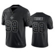 Payton Turner 98 New Orleans Saints Black Reflective Limited Jersey - Men