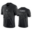 Trevor Penning 70 New Orleans Saints Black Reflective Limited Jersey - Men