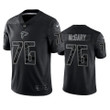Kaleb McGary 76 Atlanta Falcons Black Reflective Limited Jersey - Men