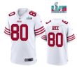 Jerry Rice 80 San Francisco 49Ers Super Bowl LVII Men Game Jersey- White