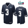 Anthony Brown 3Dallas Cowboys Super Bowl LVII Super Bowl LVII Navy Men Game Jersey