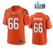 Trey Hopkins 66 Cincinnati Bengals Super Bowl LVII Men Game Jersey- Orange