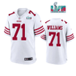 Trent Williams 71 San Francisco 49Ers Super Bowl LVII Men Game Jersey- White