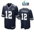 Roger Staubach 12 Dallas Cowboys Super Bowl LVII Super Bowl LVII Navy Men Game Jersey