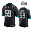 Tyrell Adams 59 Jacksonville Jaguars Super Bowl LVII Super Bowl LVII Men Game Jersey- Black