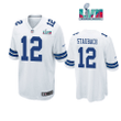 Roger Staubach 12 Dallas Cowboys Super Bowl LVII Super Bowl LVII White Men Game Jersey