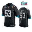 Arden Key 53 Jacksonville Jaguars Super Bowl LVII Super Bowl LVII Men Game Jersey- Black