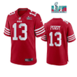 Brock Purdy 13 San Francisco 49Ers Super Bowl LVII Men Game Jersey- Scarlet