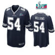 Sam Williams 54 Dallas Cowboys Super Bowl LVII Super Bowl LVII Navy Men Game Jersey